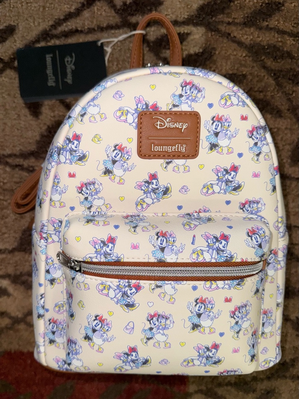 Loungefly Disney “Minnie Mouse & Daisy Duck BFF” Mini Backpack- New